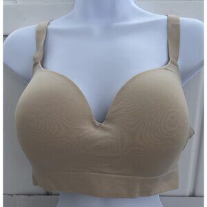 Truekind Supportive Comfort Wireless Shaping Bra Nude Tan Size 2X